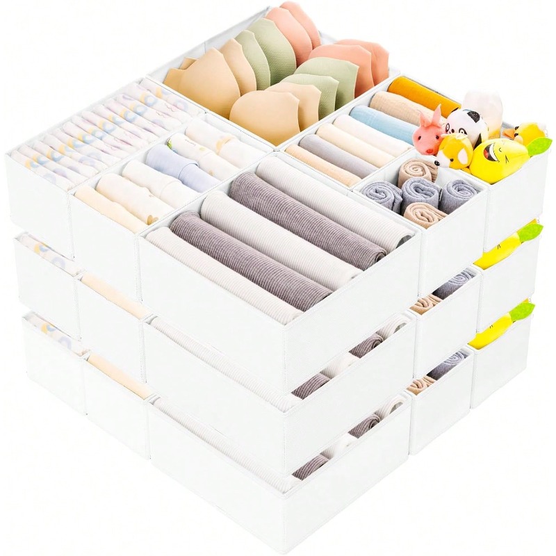 Baby Clothing Organizer - 15-teiliger Schubladen-Organizer für Kleidung – faltbare