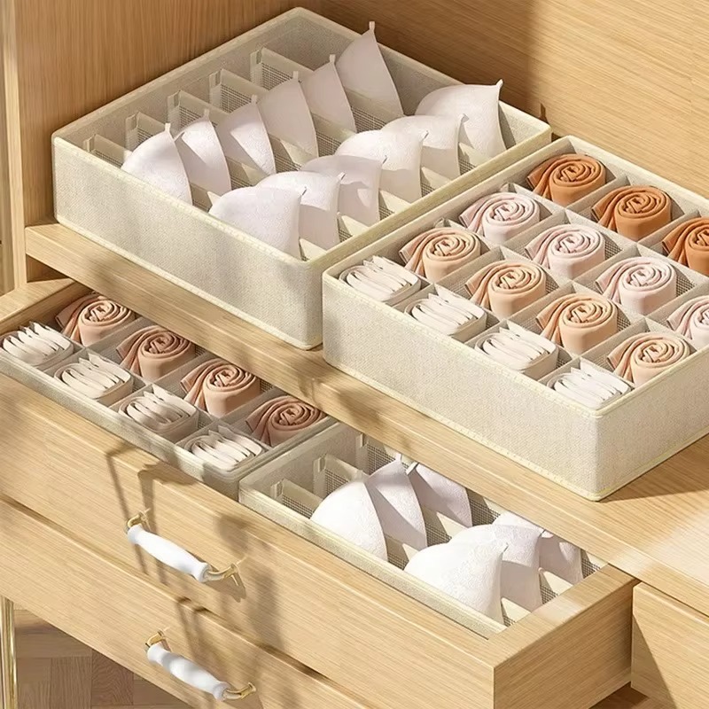 Baby Clothing Organizer - 1–2 Stück Vliesstoff-Aufbewahrungsbox für Unterwäsche, Socken,