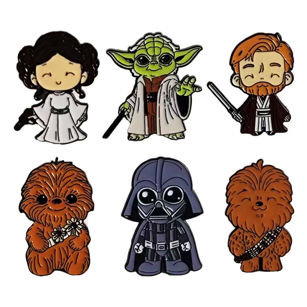 Baby Yoda Clothing - 6 Stück/Set Star Wars Abzeichen Broschen
