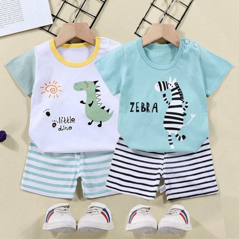 Baby Clothing Deals - Baumwolle T-shirts + Shorts 2-stück Trainingsanzug