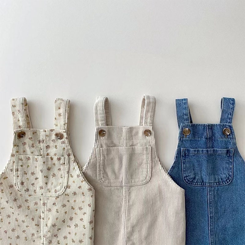 Baby Overall Denim - Kleinkind Mädchen Träger Hosen Solide Kleinkind