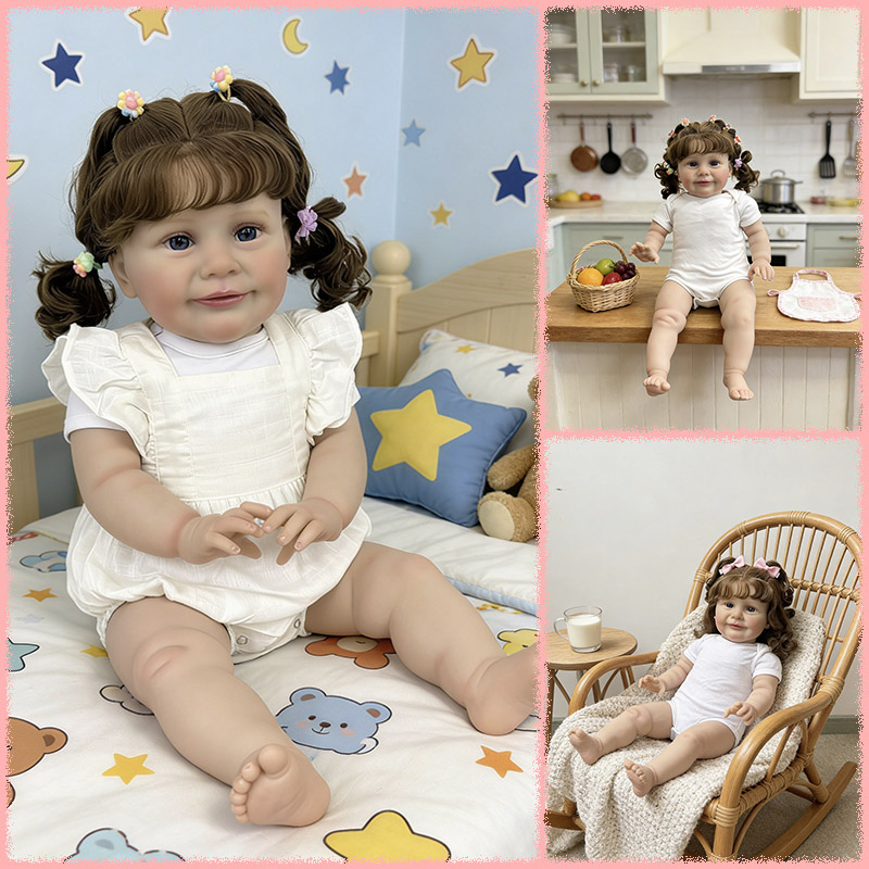 Baby Clothing Model - 25 Zoll große, lebensechte, süße Zoe