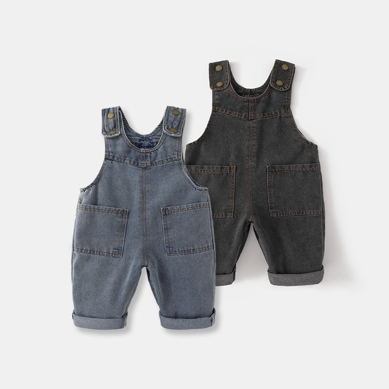 Baby Overall Denim - 2026 Neue Koreanische Version Weicher Gewaschener