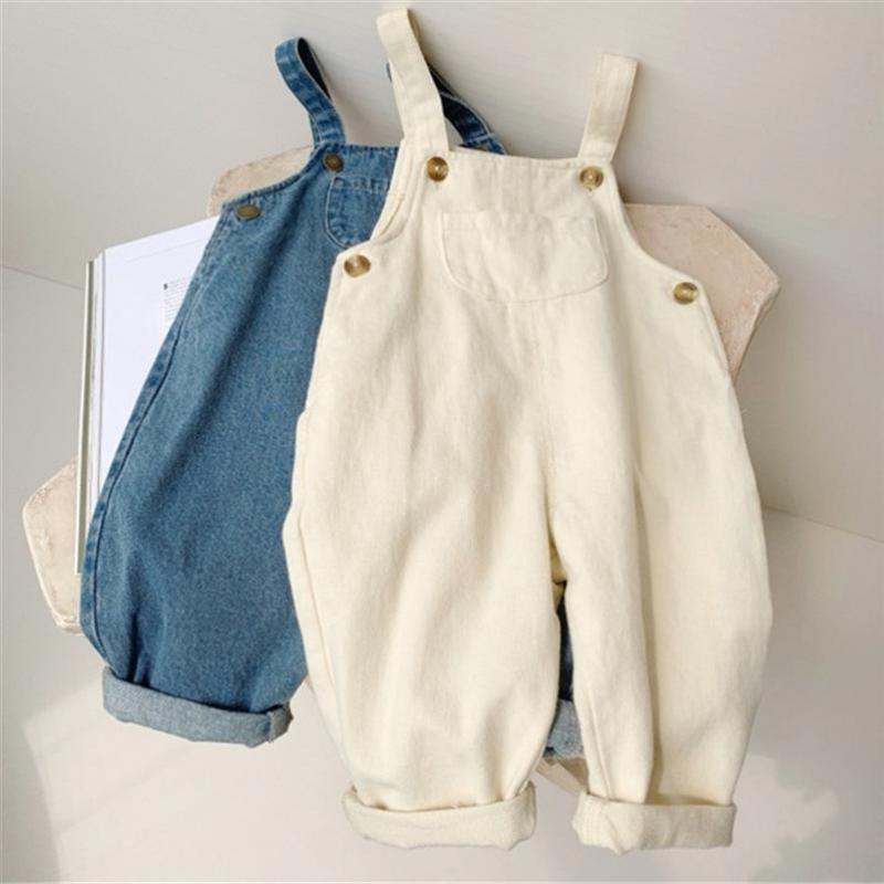 Baby Overall Denim - Baby Boy Solid Denim Overalls Kind
