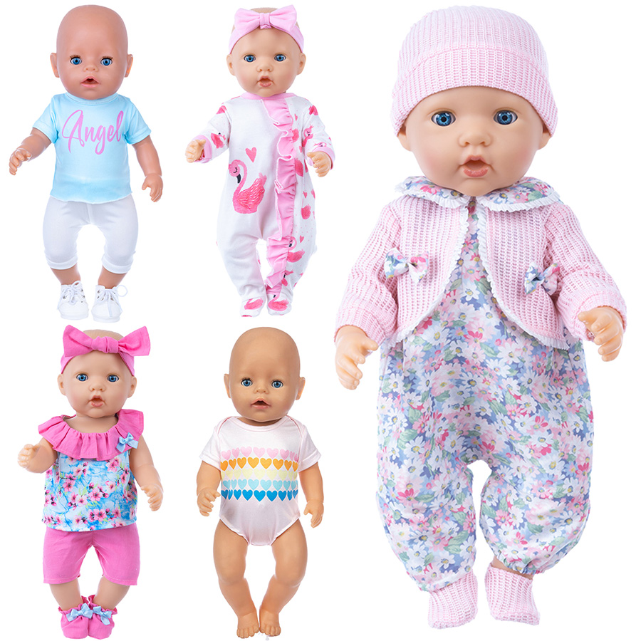 Baby Clothing Deals - Puppenkleidung für 18-Zoll-Reborn-Puppen, süßer Pyjama-Anzug für