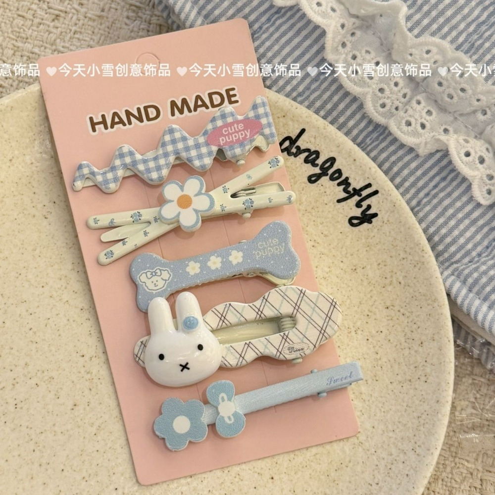 Baby Clothing Model - 5 Stück Miffy Haarspangen, Niedliche Baby-Seitenpony-Clips,
