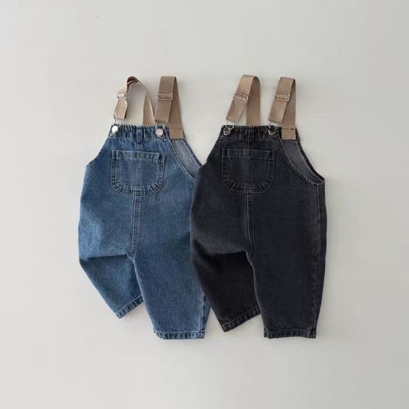 Baby Overall Denim - HY230201 Koreanischer Stil 2025, Farbblock-Baby-Overall, Jungen