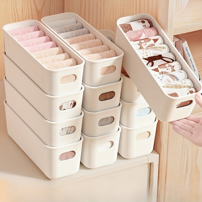 4 Stück weiße Kunststoff-Aufbe – Baby Clothing Organizer Bewertung und Preis