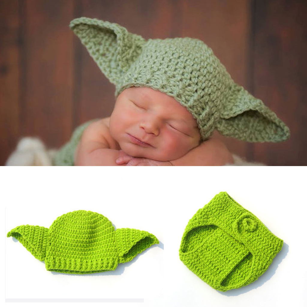 Grüne Yoda handgemachte Wolle  – Baby Yoda Clothing Bewertung und Preis