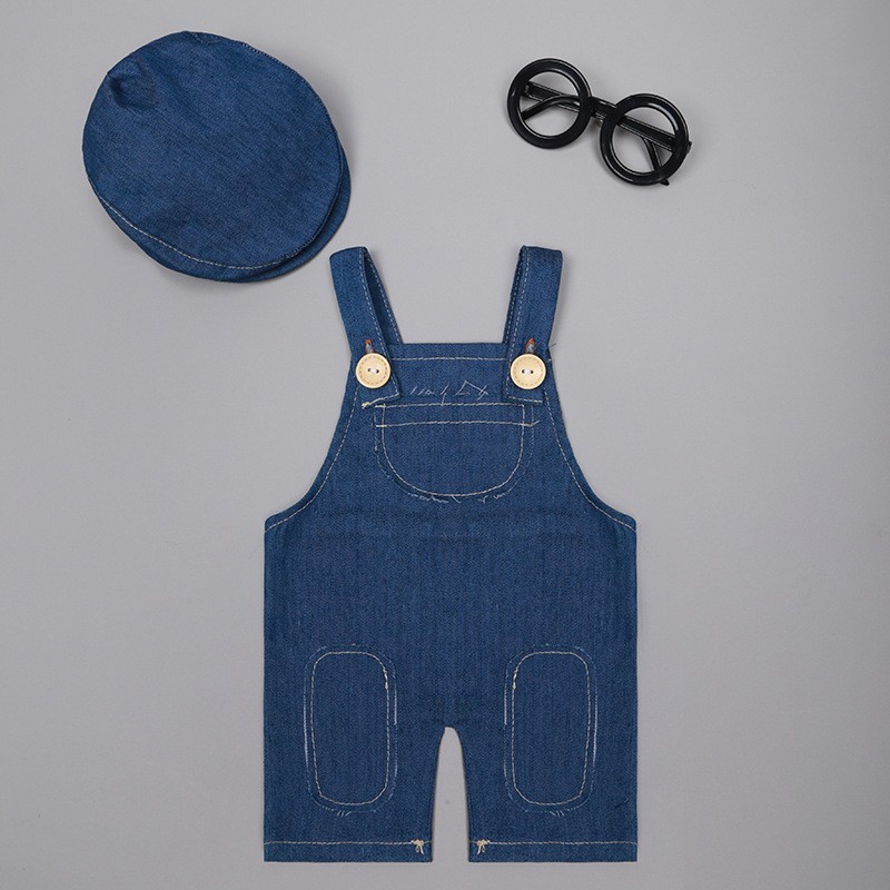 ❤️ Neugeborenen Fotografie Kle – Baby Overall Denim Bewertung und Preis