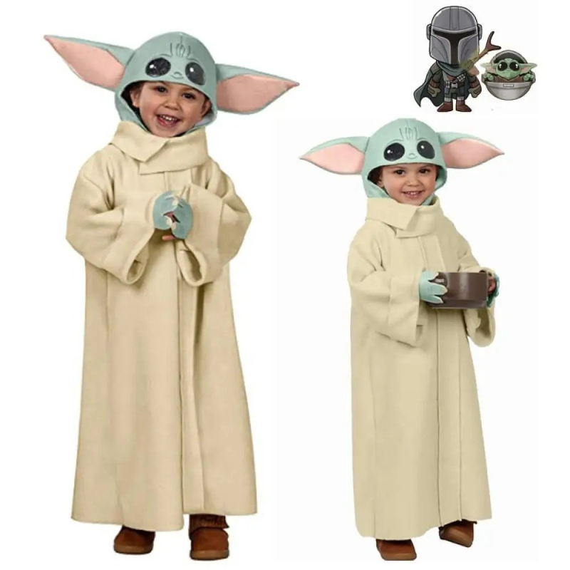 Kinder-Baby-Yoda-Cosplay-Kostü – Baby Yoda Clothing Bewertung und Preis
